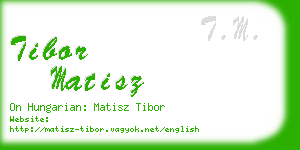 tibor matisz business card